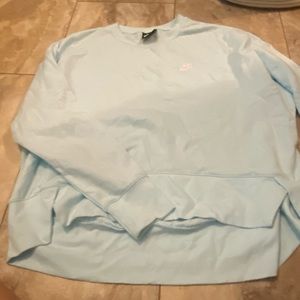 Nike light blue crewneck